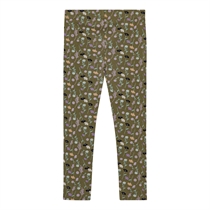 BIRKHOLM Leggings Grøn Blomstermark